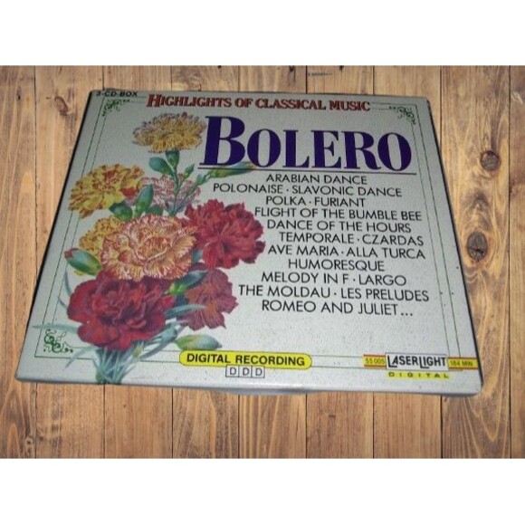 Bolero (CD, Oct-1990, 3 Discs, Laserlight) Brand New - Picture 1 of 9